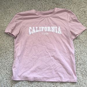 California pink tee
